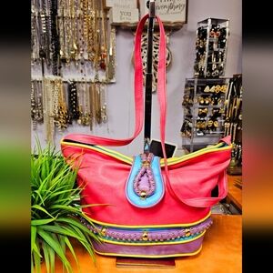Vintage Vibrant Multicolor Tote Bag